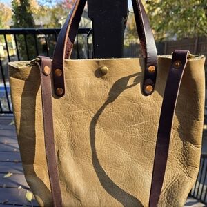 KMM & Co Bison Mini Tote in Beige